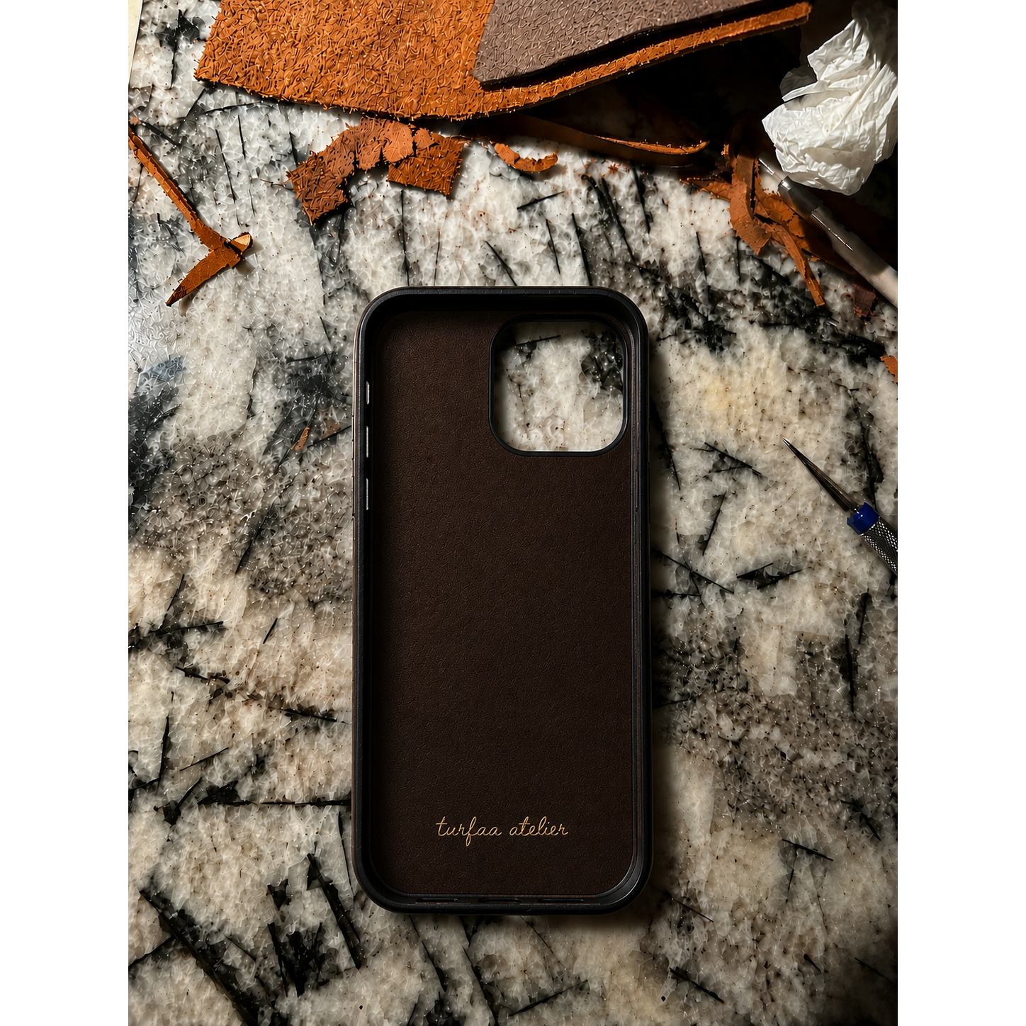 MagSafe Full Grain Leather iPhone Case